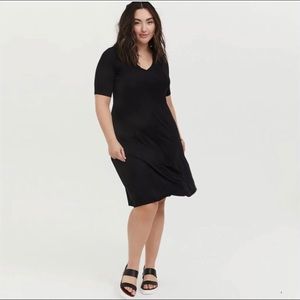 Torrid v-neck jersey dress
